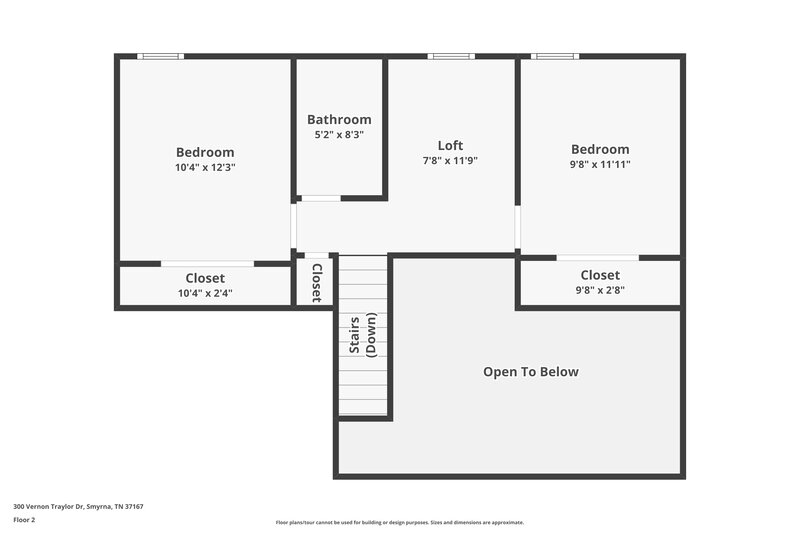 1,895/Mo, 300 Vernon Traylor Dr Smyrna, TN 37167 Floor Plan View 2
