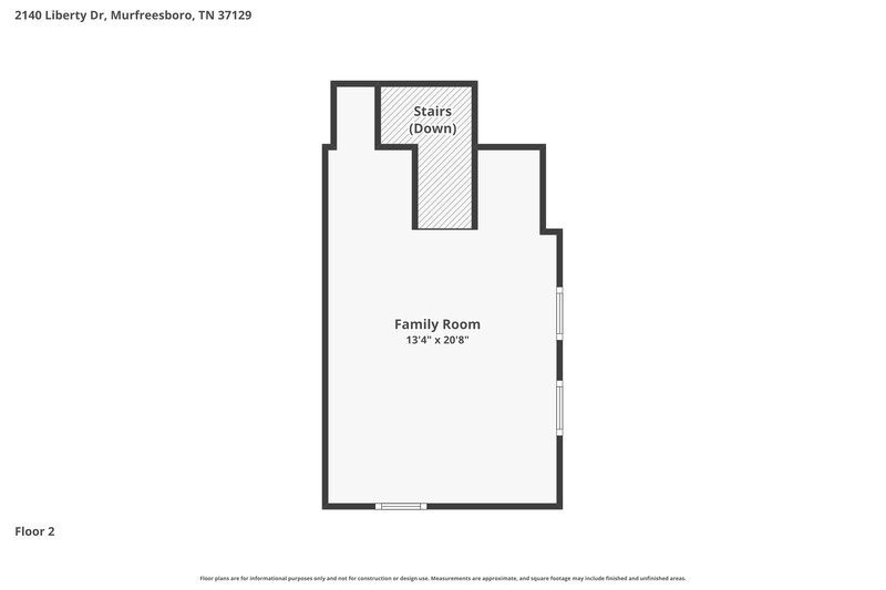 2,235/Mo, 2140 Liberty Dr Murfreesboro, TN 37129 Floor Plan View 2