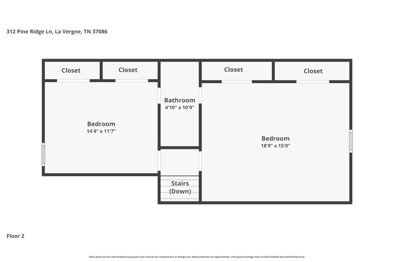 2,310/Mo, 312 Pine Ridge Ln La Vergne, TN 37086 Floor Plan View 2