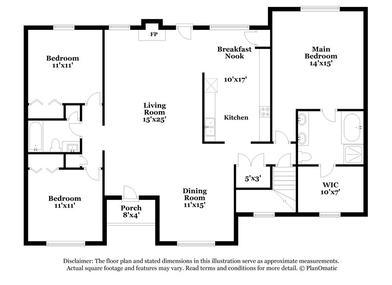 2,580/Mo, 806 Bristol Dr Smyrna, TN 37167 Floor Plan View
