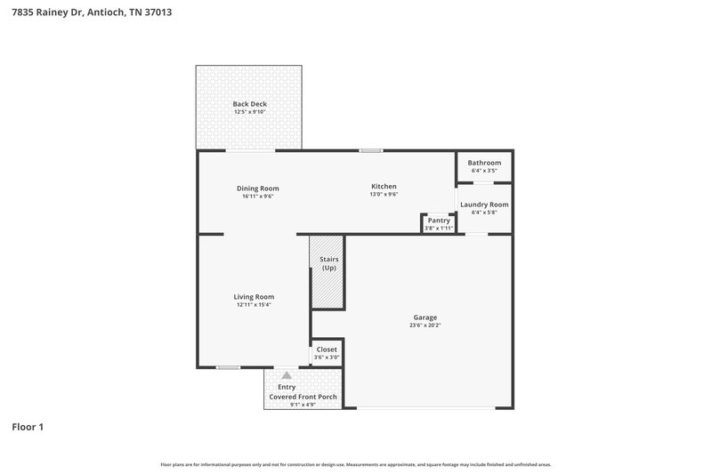 2,240/Mo, 7835 Rainey Dr Antioch, TN 37013 Floor Plan View