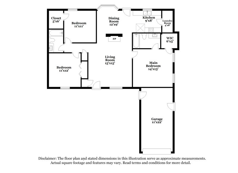 2,125/Mo, 408 Dellwood Dr Smyrna, TN 37167 Floor Plan View