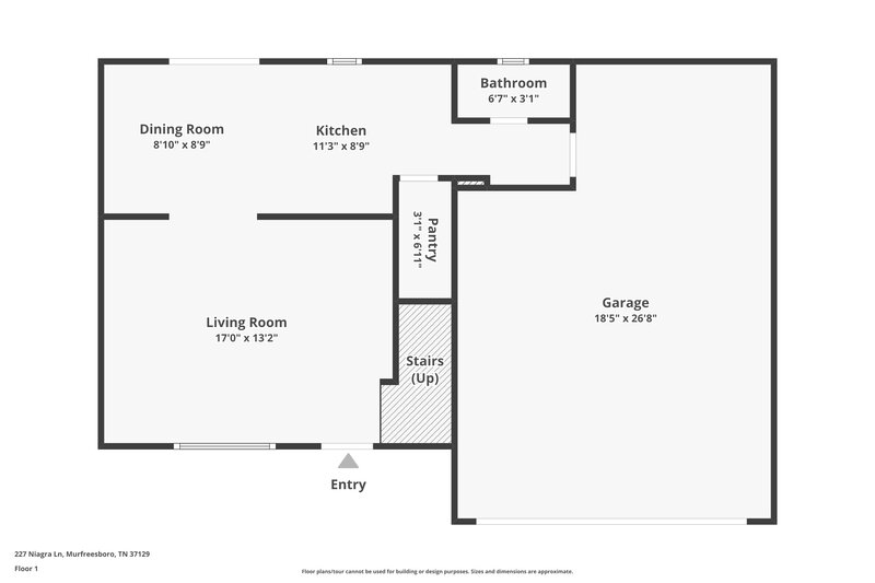2,040/Mo, 227 Niagra Ln Murfreesboro, TN 37129 Floor Plan View
