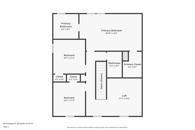 3,180/Mo, 2016 Kingston Pl Spring Hill, TN 37174 Floor Plan View 2