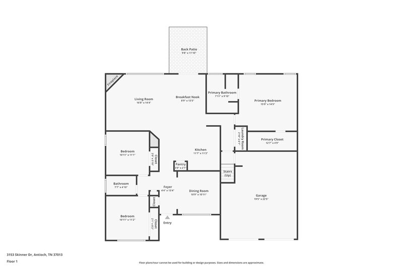 2,350/Mo, 3153 Skinner Dr Antioch, TN 37013 Floor Plan View