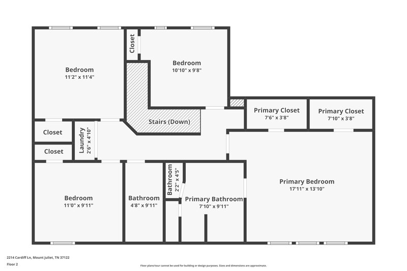2,770/Mo, 2214 Cardiff Ln Mt Juliet, TN 37122 Floor Plan View 2