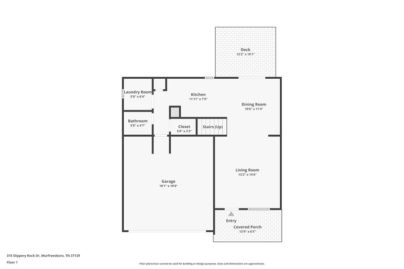1,990/Mo, 315 Slippery Rock Dr Murfreesboro, TN 37129 Floor Plan View