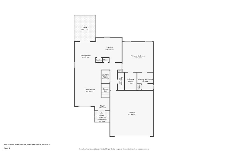 2,635/Mo, 126 Sumner Meadows Ln Hendersonville, TN 37075 Floor Plan View