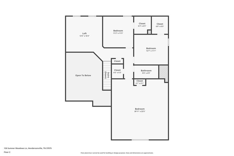 2,635/Mo, 126 Sumner Meadows Ln Hendersonville, TN 37075 Floor Plan View 2