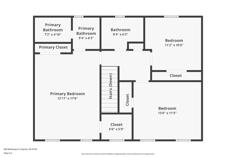 2,370/Mo, 603 McGivney Ct Smyrna, TN 37167 Floor Plan View 2