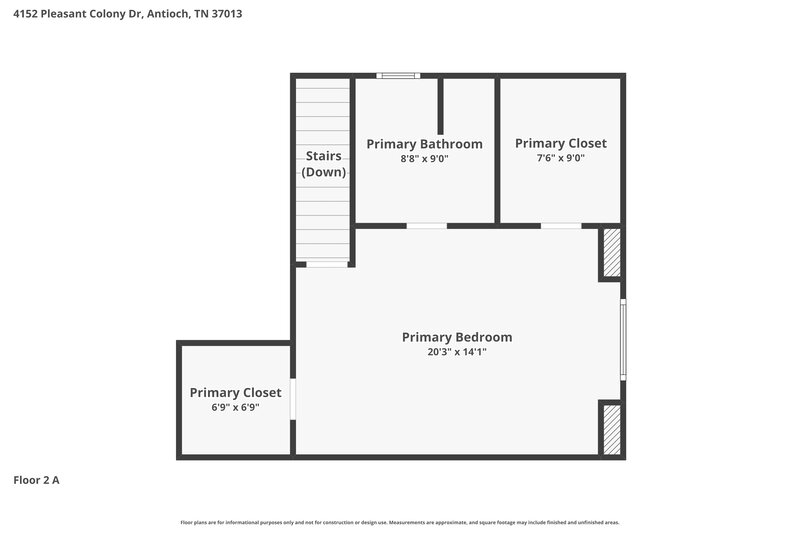 1,995/Mo, 4152 Pleasant Colony Dr Antioch, TN 37013 Floor Plan View 3