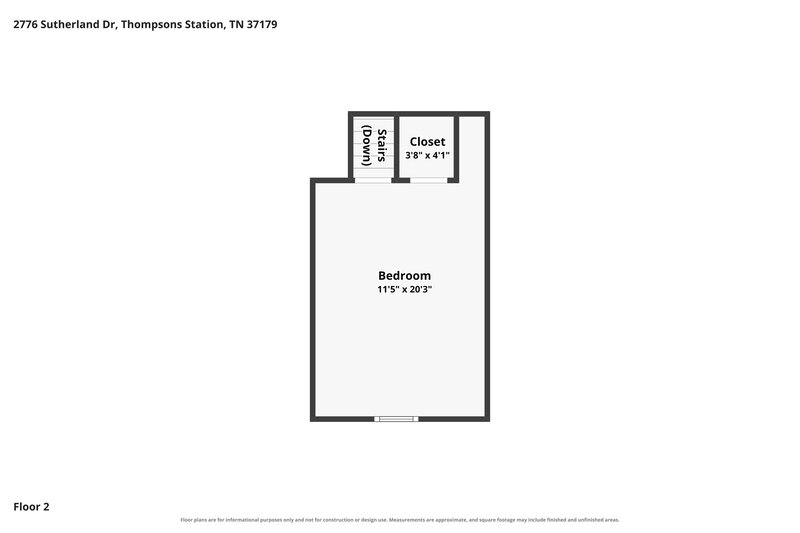 2,175/Mo, 2776 Sutherland Dr Thompsons Station, TN 37179 Floor Plan View 2