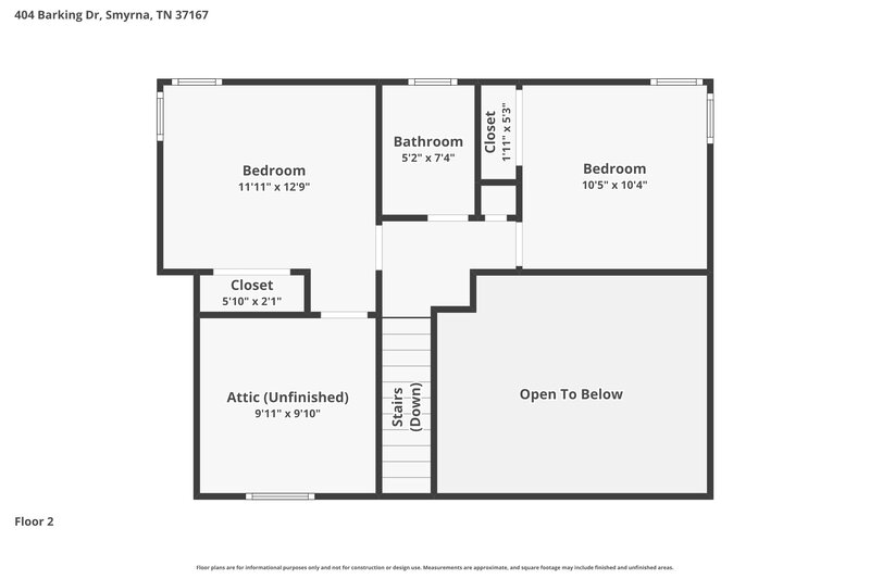 2,155/Mo, 404 Barking Dr Smyrna, TN 37167 Floor Plan View 2