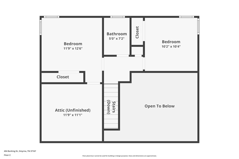 2,065/Mo, 404 Barking Dr Smyrna, TN 37167 Floorplan View 2