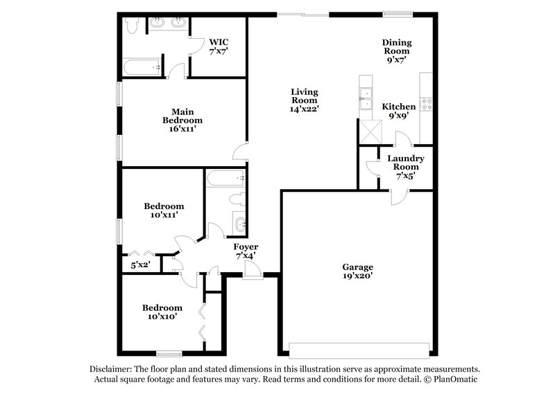 1,910/Mo, 1029 Tammy Sue Ln La Vergne, TN 37086 Floor Plan View