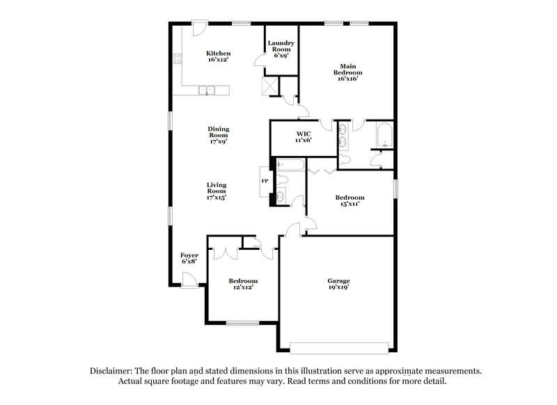 2,610/Mo, 3005 Fieldstone Ct Mt Juliet, TN 37122 Floorplan View