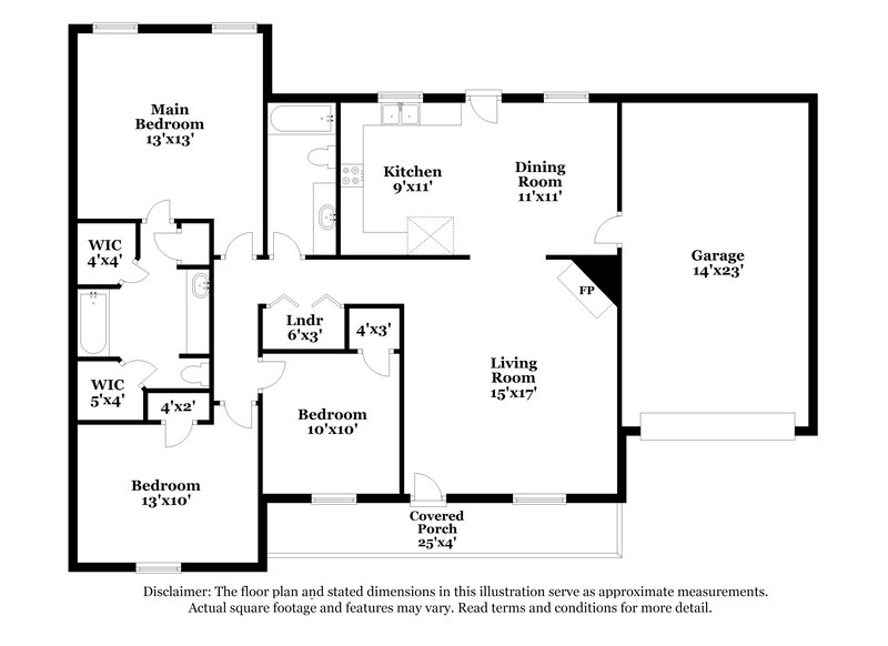 1,810/Mo, 1215 Falling Tree Ct Murfreesboro, TN 37130 Floor Plan View