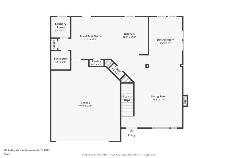 2,150/Mo, 106 Rushing Water Ct Hendersonville, TN 37075 Floor Plan View