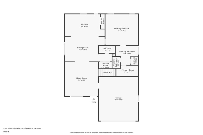 2,235/Mo, 2527 Salem Glen Xing Murfreesboro, TN 37128 Floor Plan View