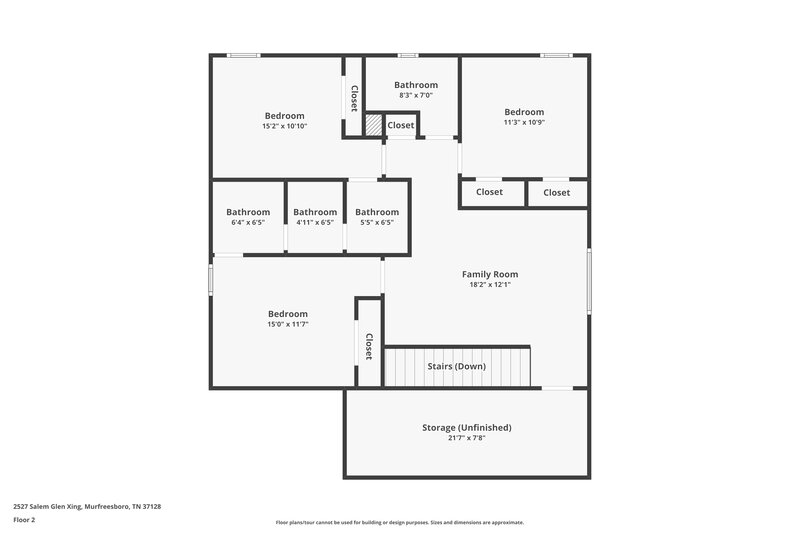 2,235/Mo, 2527 Salem Glen Xing Murfreesboro, TN 37128 Floor Plan View 2