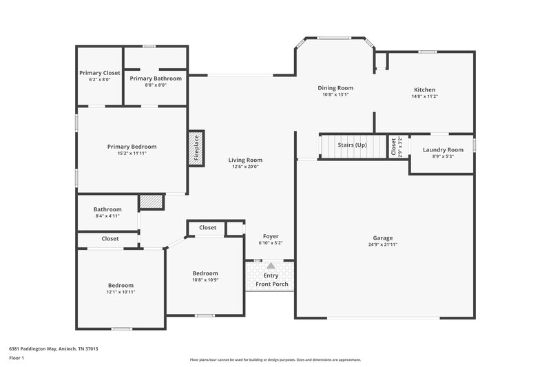 3,490/Mo, 6381 Paddington Way Antioch, TN 37013 Floor Plan View