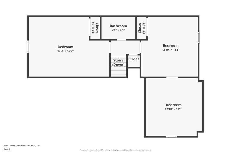 2,070/Mo, 2215 Leeds Ct Murfreesboro, TN 37129 Floor Plan View 2