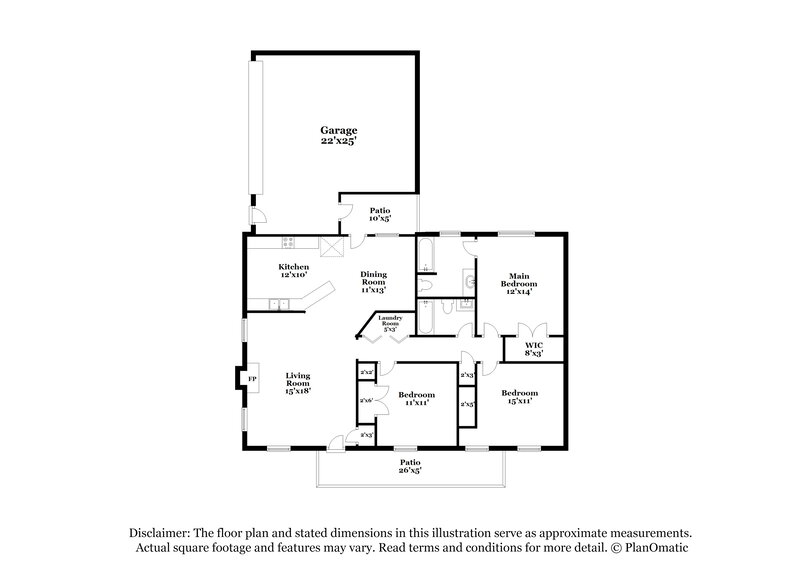 2,010/Mo, 2319 Bennington Dr Murfreesboro, TN 37129 Floorplan View