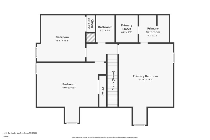 2,070/Mo, 1615 Carrick Dr Murfreesboro, TN 37128 Floor Plan View 2