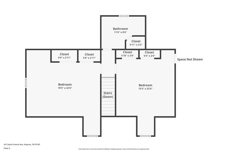 2,340/Mo, 411 Saint Francis Ave Smyrna, TN 37167 Floor Plan View 2