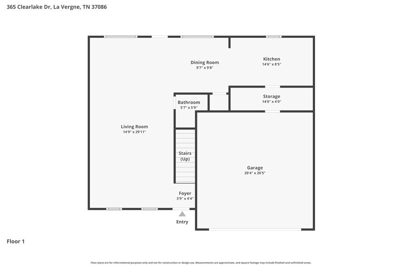 2,125/Mo, 365 Clearlake Dr La Vergne, TN 37086 Floorplan View
