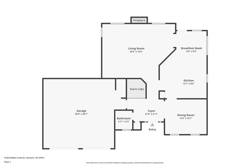 2,345/Mo, 5128 Pebble Creek Dr Antioch, TN 37013 Floor Plan View