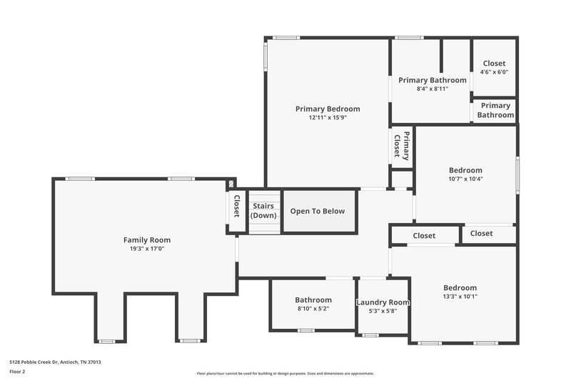 2,345/Mo, 5128 Pebble Creek Dr Antioch, TN 37013 Floor Plan View 2