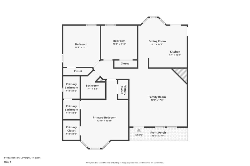 1,850/Mo, 610 Eastlake Cv La Vergne, TN 37086 Floor Plan View