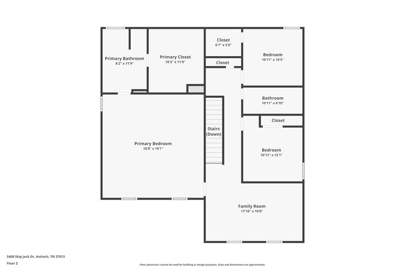 2,225/Mo, 5408 Skip Jack Dr Antioch, TN 37013 Floor Plan View