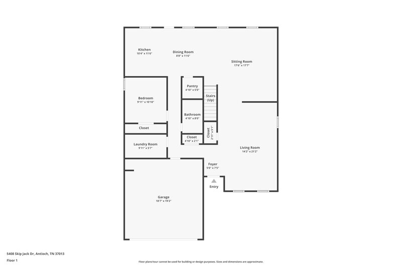 2,225/Mo, 5408 Skip Jack Dr Antioch, TN 37013 Floor Plan View 2
