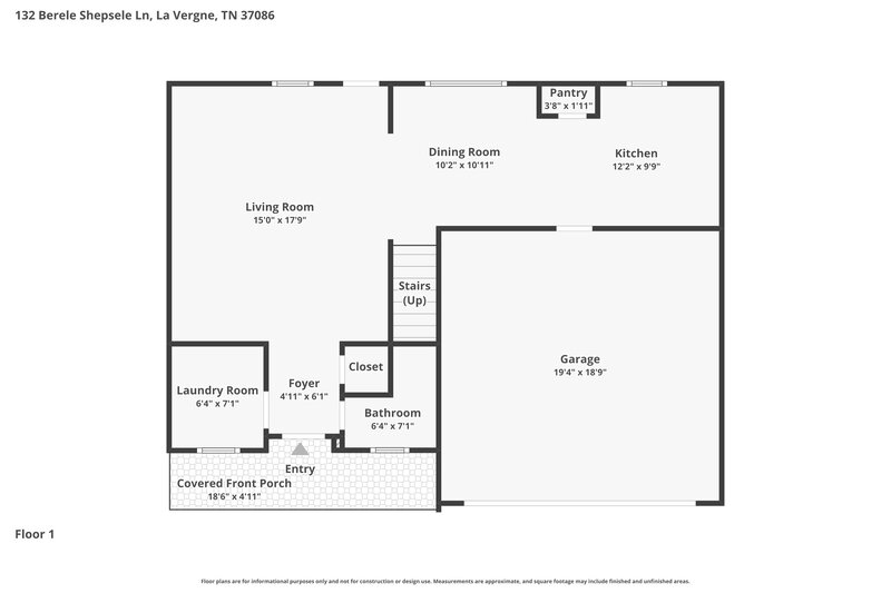2,180/Mo, 132 Berele Shepsele Ln La Vergne, TN 37086 Floor Plan View