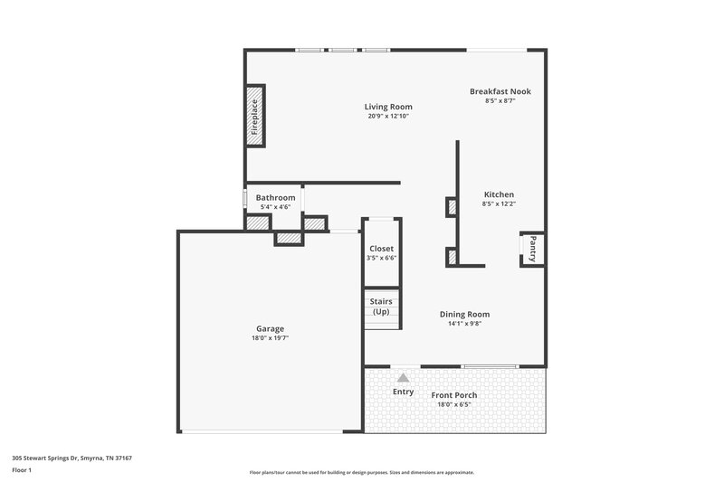 2,175/Mo, 305 Stewart Springs Dr Smyrna, TN 37167 Floor Plan View