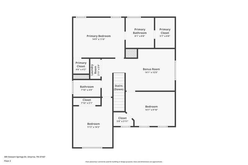 2,175/Mo, 305 Stewart Springs Dr Smyrna, TN 37167 Floor Plan View 2