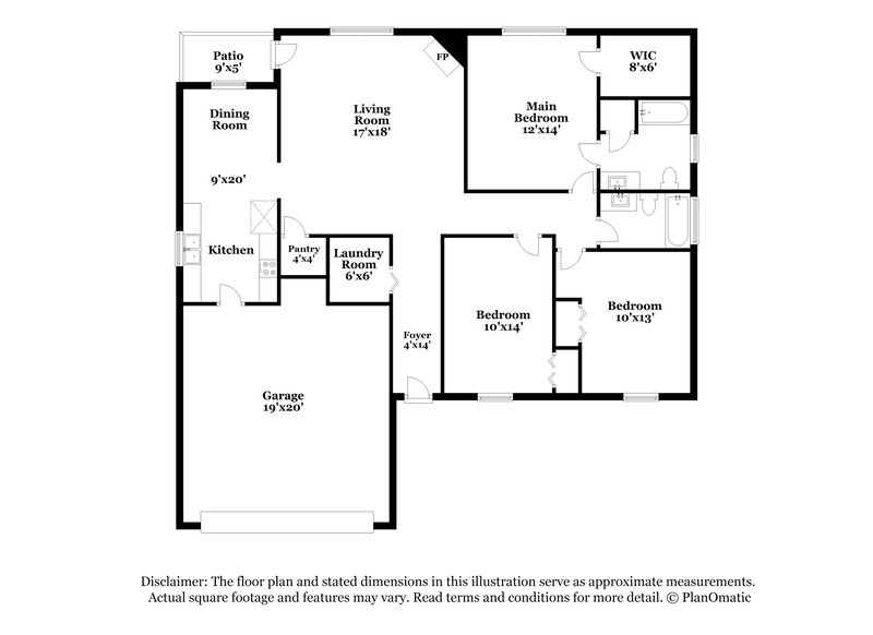 1,860/Mo, 188 Bradford Cir Hendersonville, TN 37075 Floor Plan View