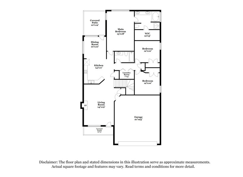 2,190/Mo, 153 Mary Joe Martin Dr La Vergne, TN 37086 Floor Plan View