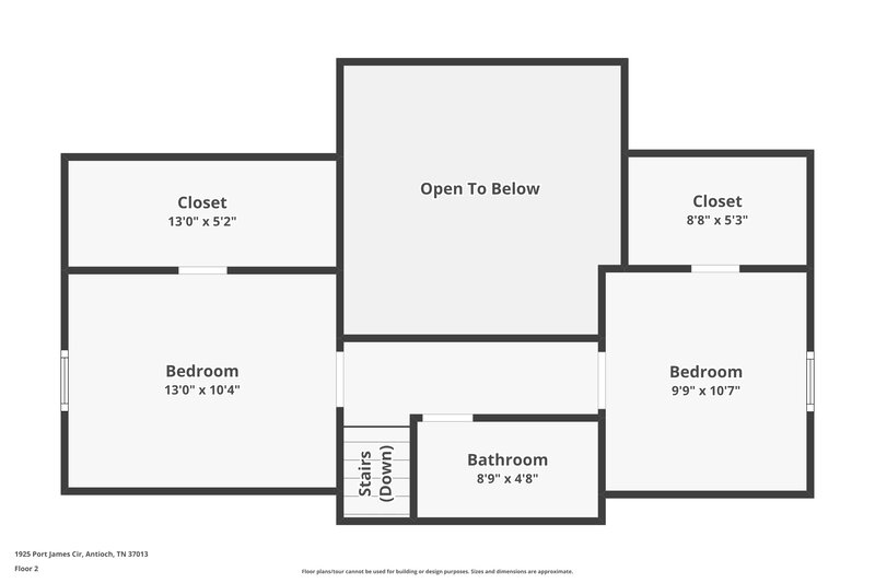 1,715/Mo, 1925 Port James Cir Antioch, TN 37013 Floor Plan View 2