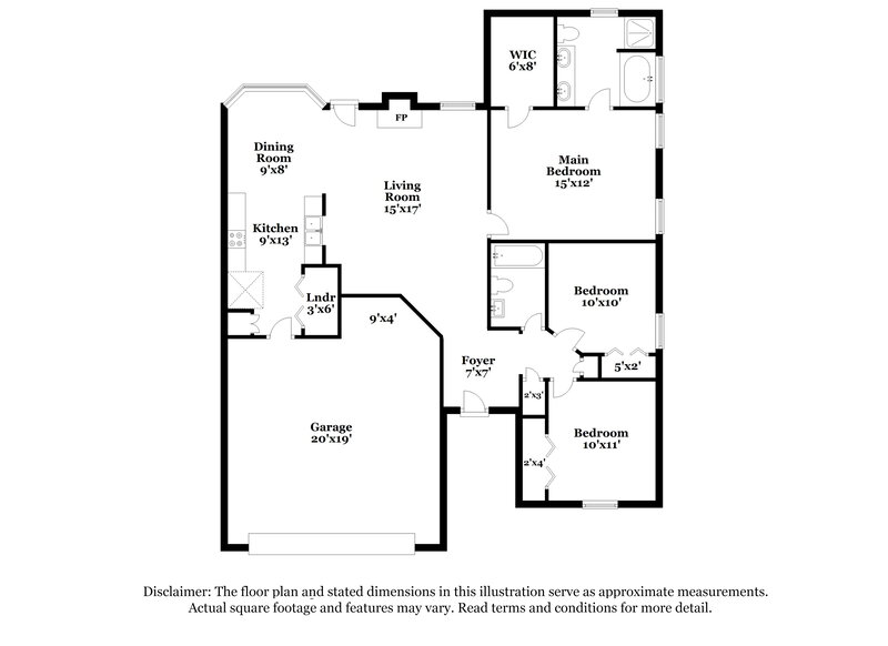 2,175/Mo, 2922 Faldo Ln Spring Hill, TN 37174 Floor Plan View