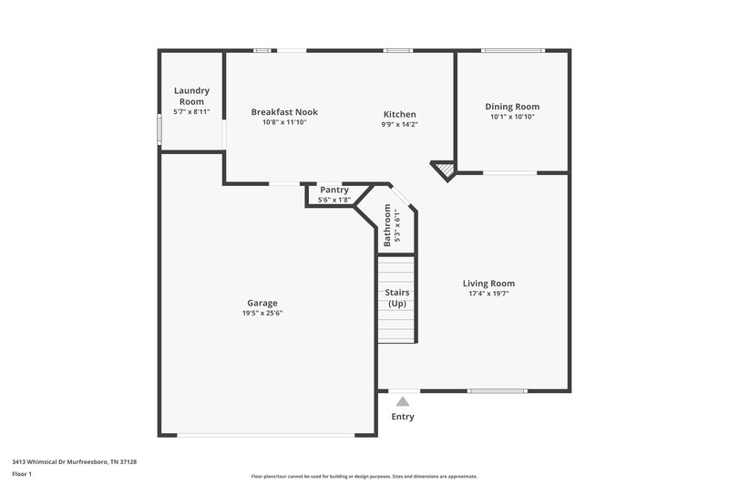 2,340/Mo, 3413 Whimsical Dr Murfreesboro, TN 37128 Floor Plan View