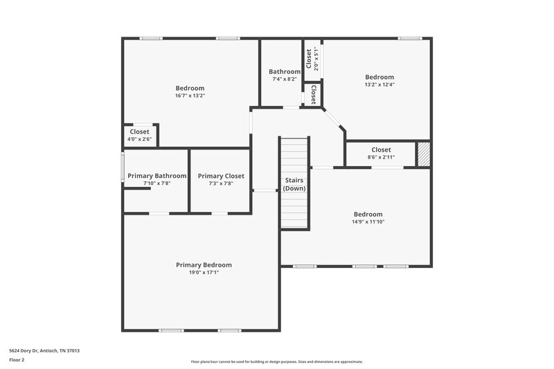 2,280/Mo, 5624 Dory Dr Antioch, TN 37013 Floor Plan View 2