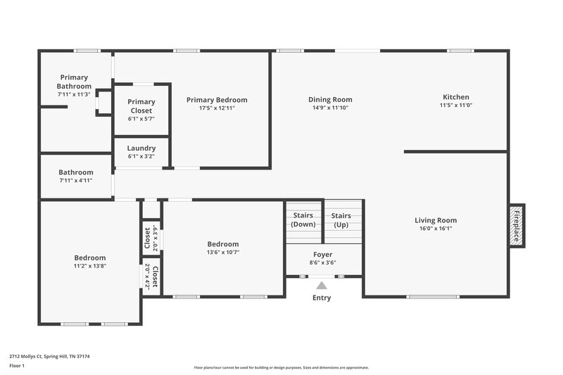 2,145/Mo, 2712 Mollys Ct Spring Hill, TN 37174 Floor Plan View 2