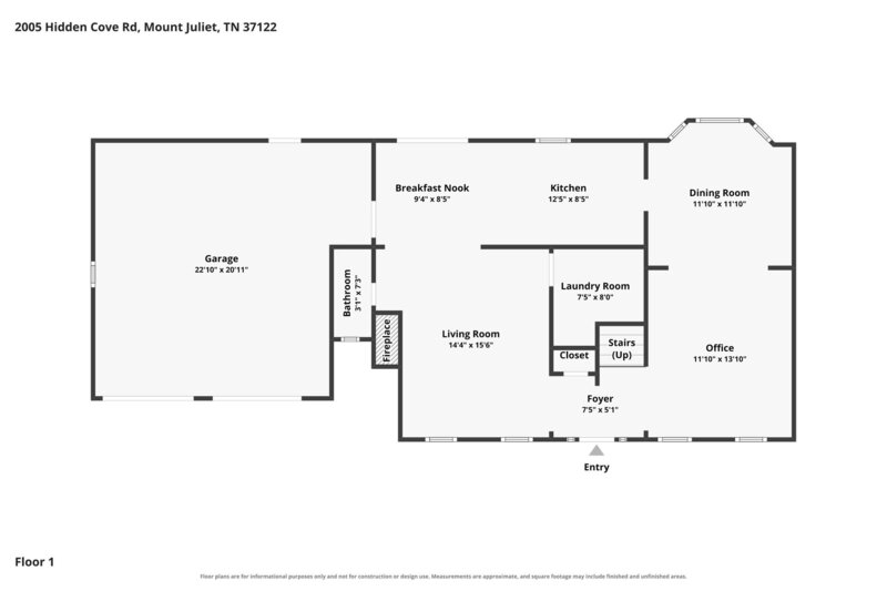 2,315/Mo, 2005 Hidden Cove Rd Mount Juliet, TN 37122 Floorplan View