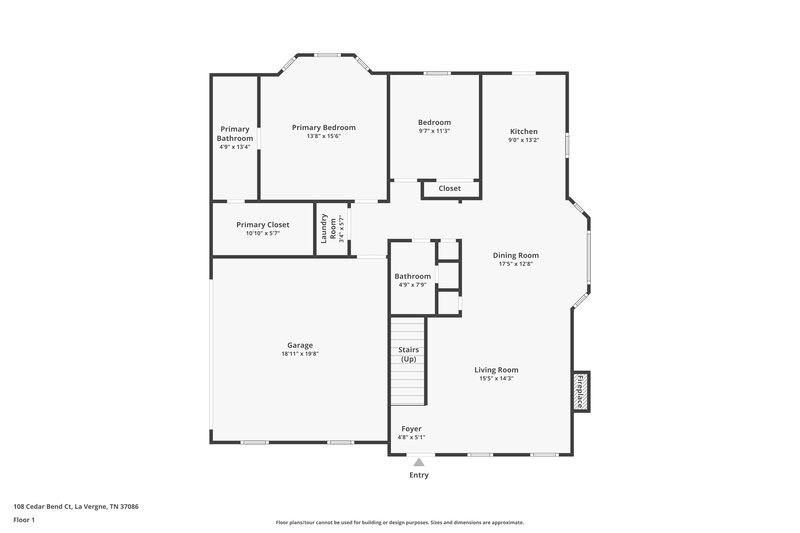 2,430/Mo, 108 Cedar Bend Ct La Vergne, TN 37086 Floor Plan View