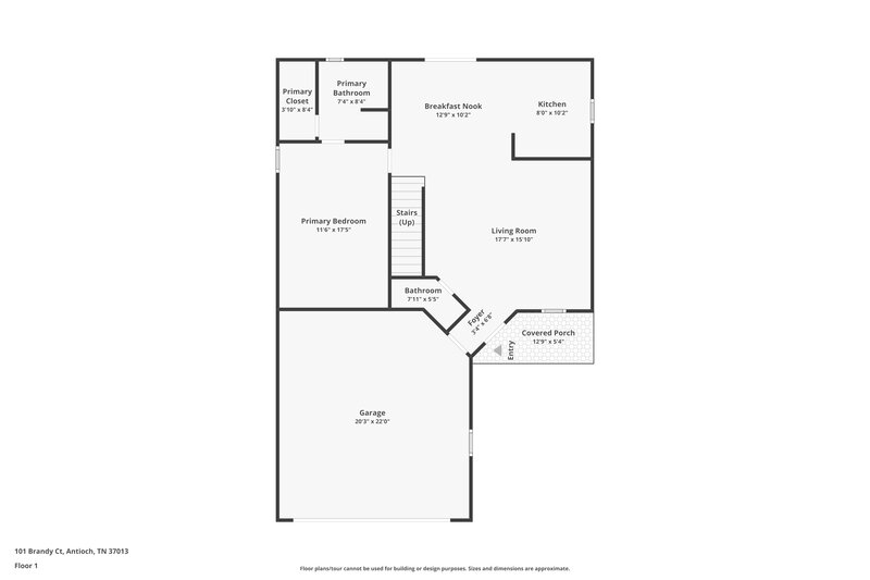 1,995/Mo, 101 Brandy Ct Antioch, TN 37013 Floor Plan View