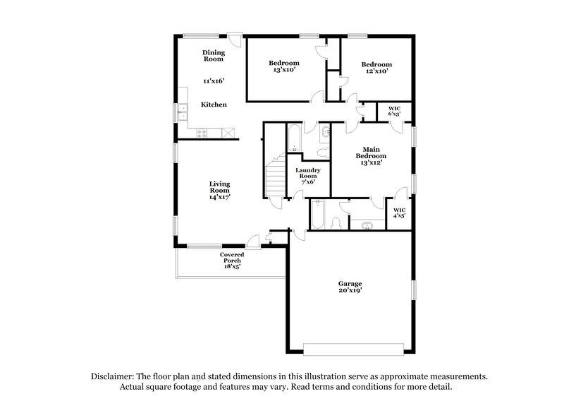 2,110/Mo, 1110 Phelissa Dr Lavergne, TN 37086 Floor Plan View 2