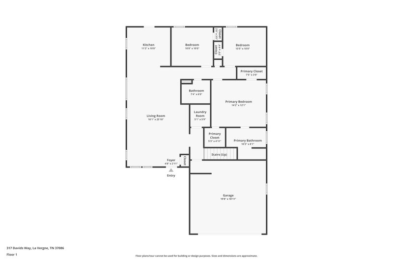 2,110/Mo, 317 Davids Way La Vergne, TN 37086 Floor Plan View